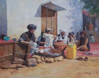 Naseeb Khan, 24 x 30 Inch, Oil on Canvas, Landscape Painting, AC-NSBK-005 Naseeb Khan, 24 x 30 Inch, Oil on Canvas, Landscape Painting, AC-NSBK-005